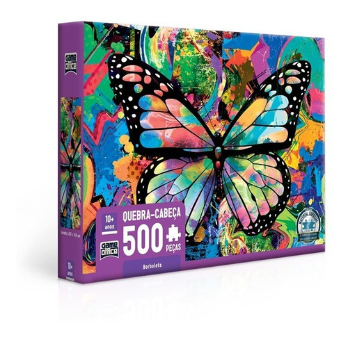 Quebra-cabeça Puzzle Borboletas Game Office 500 Peças